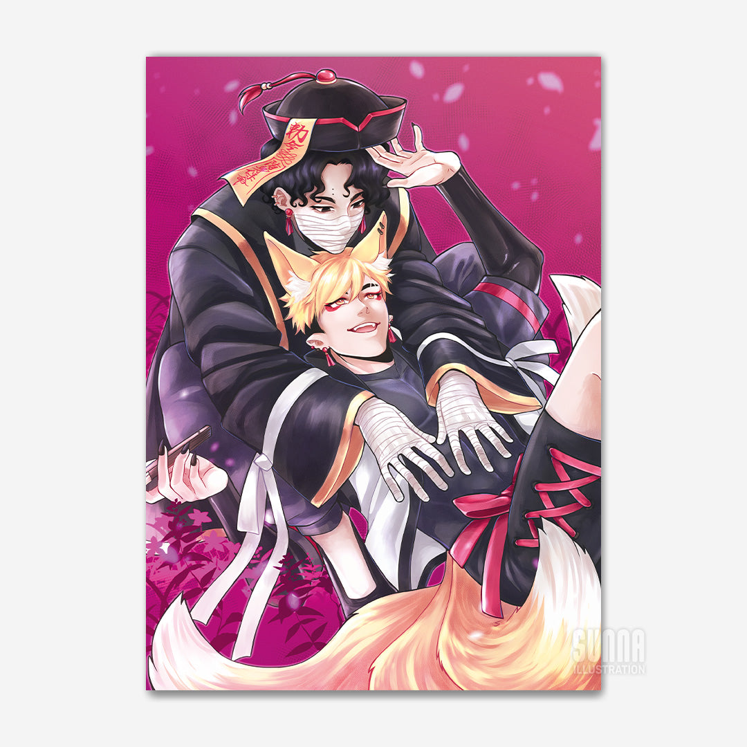 Print - HQ! Monster AU - SakuAtsu