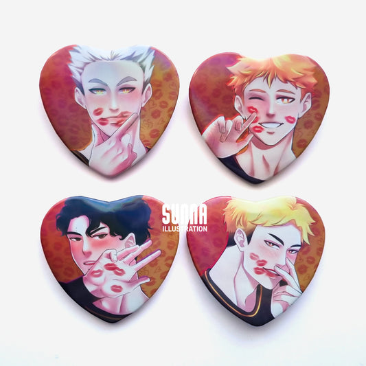 Heart Button Set - MSBY HQ!
