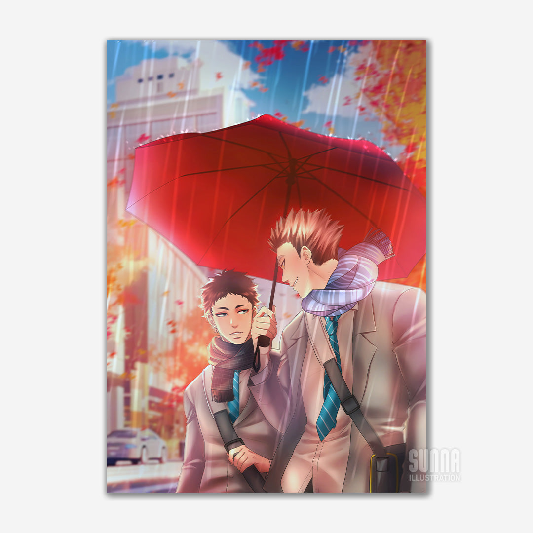 Print - BokuAka Rainy Day