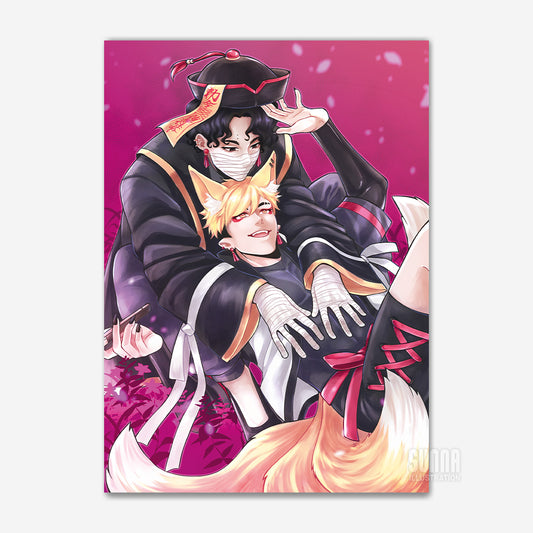 Print - HQ! Monster AU - SakuAtsu