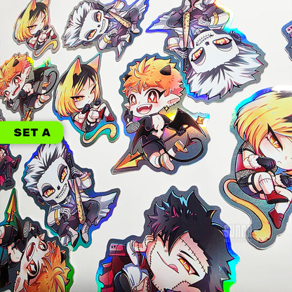 Holo Sticker - HQ! Monster AU - Set A