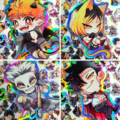 Holo Sticker - HQ! Monster AU - Set A