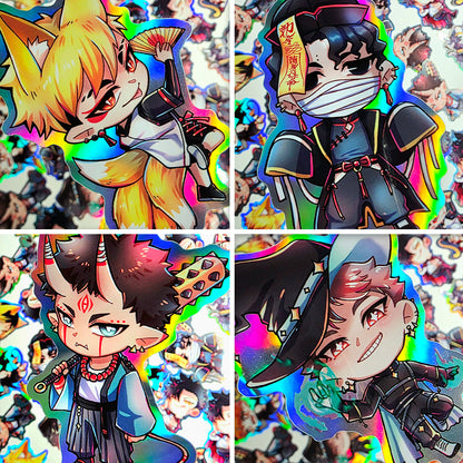 Holo Sticker - HQ! Monster AU - Set B