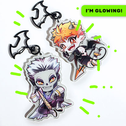 HQ! Monster AU - Glow in the Dark Charms
