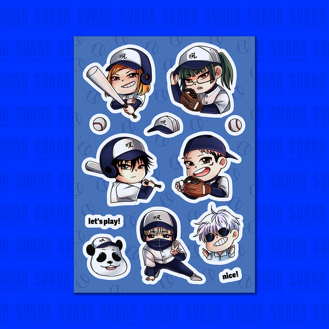 Sticker Sheet - JJK Baseball