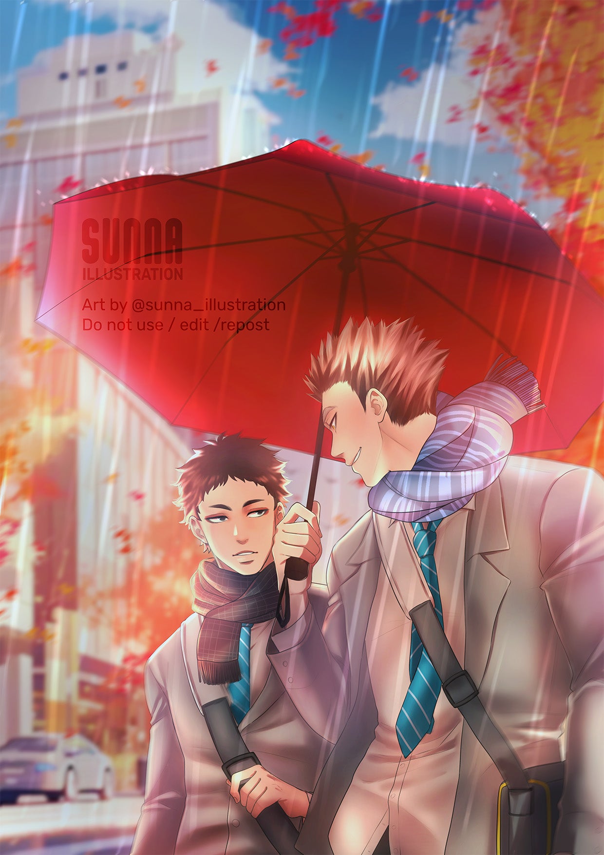 Print - BokuAka Rainy Day
